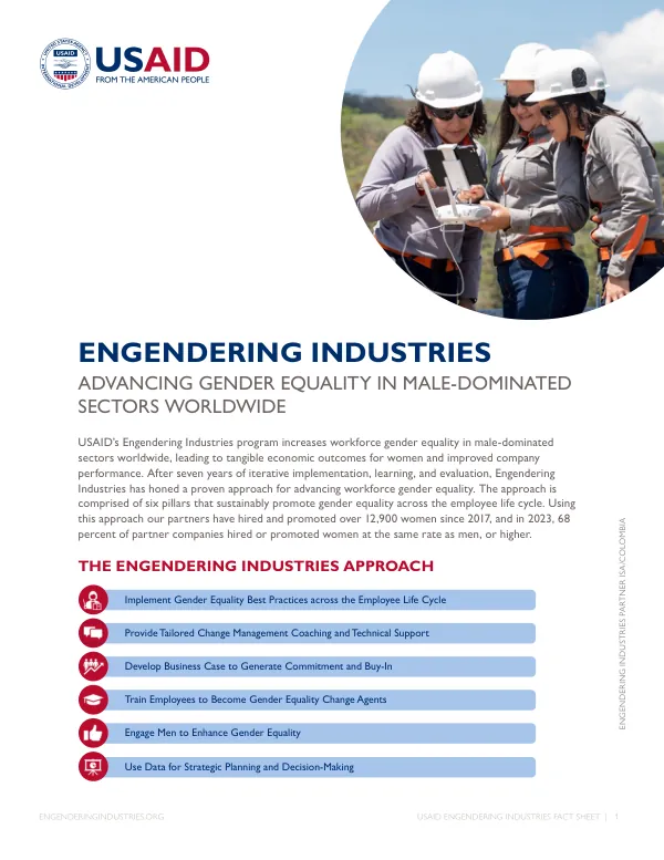 Engendering Industries Fact Sheet