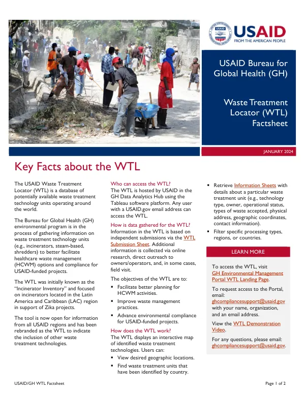 USAID/GH WTL Factsheet