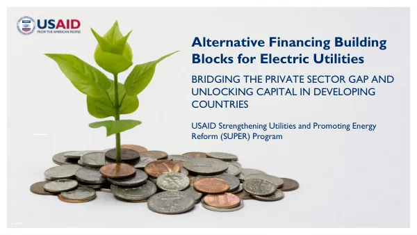 Empowering Electric Utilities with Alternative Finance Solutions