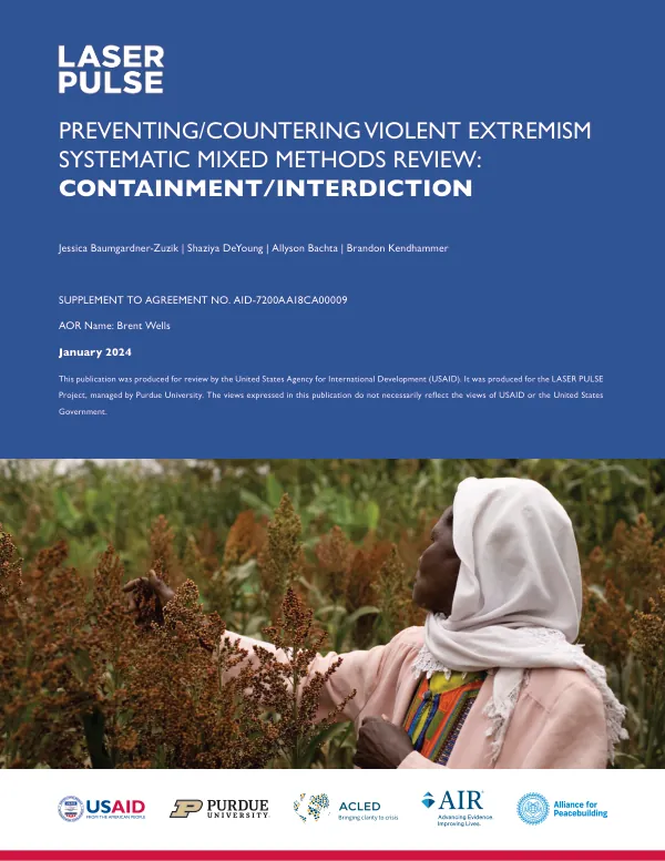 Preventing/Countering Violent Extremism Systematic Mixed Methods Review: Containment/Interdiction