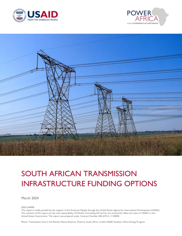 South African Transmission Infrastructure Funding Options