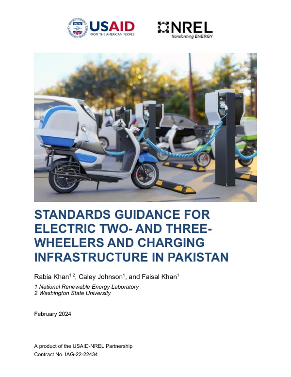 Standards Guidance for Electric Two- and Three-Wheelers and Charging Infrastructure in Pakistan