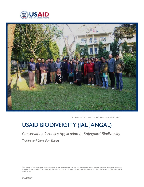 Conservation Genetics Application to Safeguard Biodiversity: Training and Curriculum Report
