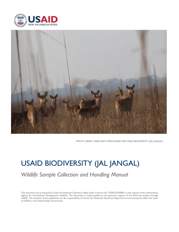 Wildlife Sample Collection and Handling Manual