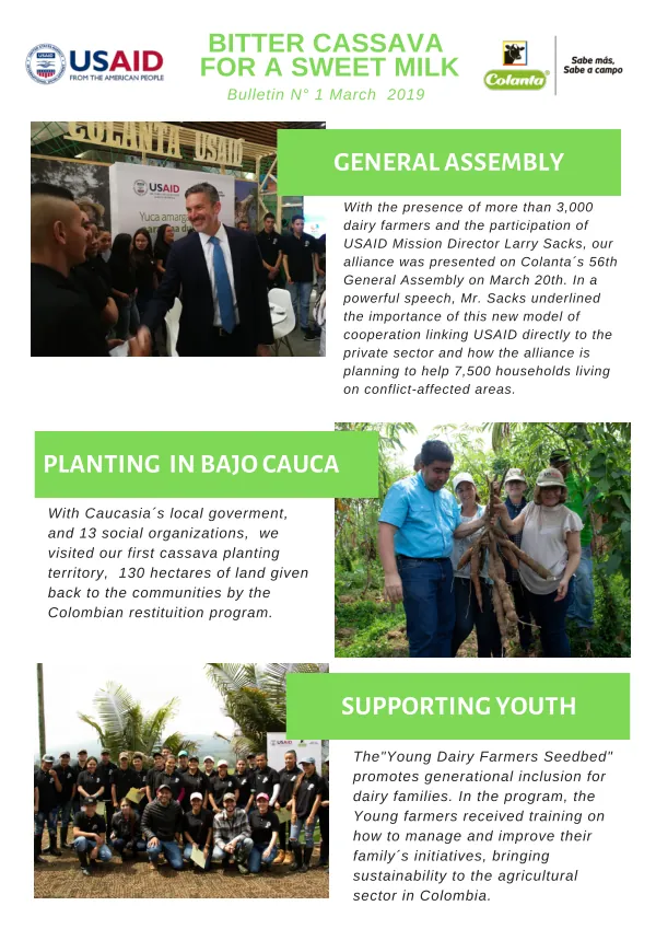 BITTER CASSAVA FOR A SWEET MILK BULLETIN N°1 MARCH 2019