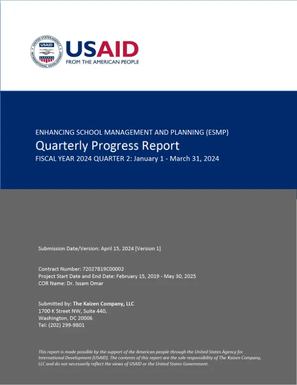 ESMP Q2 FY2024 Progress Report