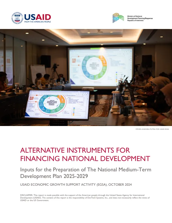Alternative Instruments for Financing National Development: USAID Economic Growth Support Activity