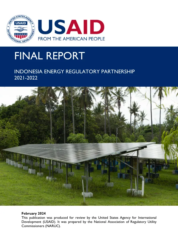 Final Report: Indonesia Energy Regulatory Partnership