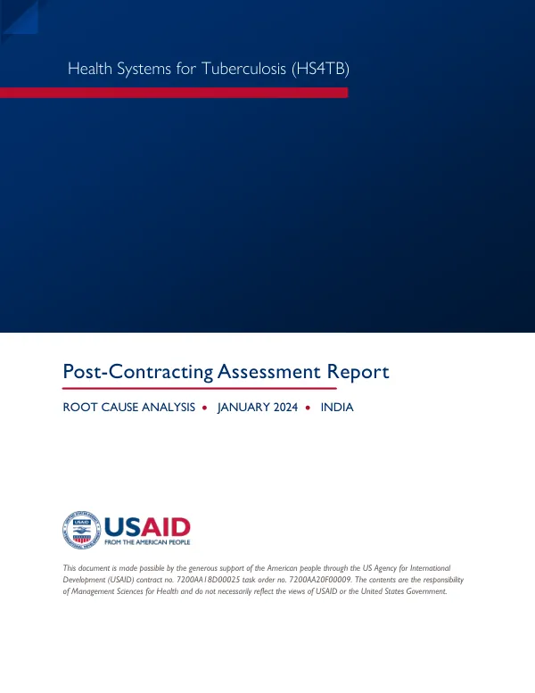 Post-Contracting Assessment Report