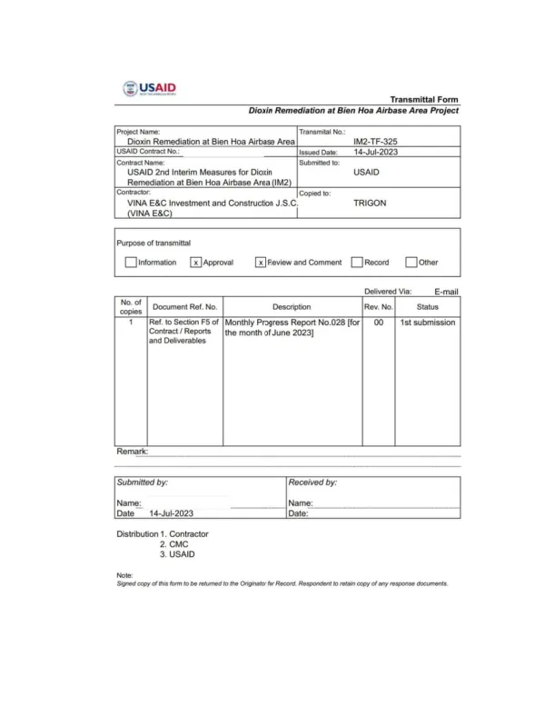 IM2 Monthly Progress Report No.028 for The Month of June 2023