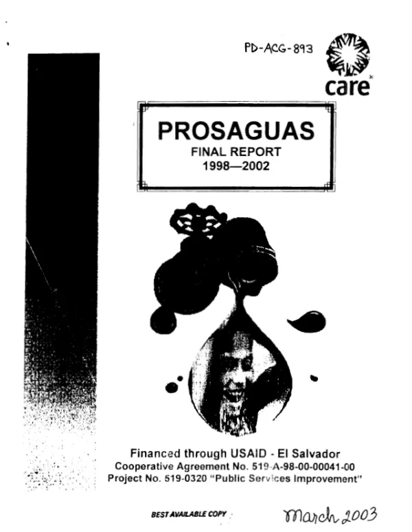 PROSAGUAS final report 1998-2002
