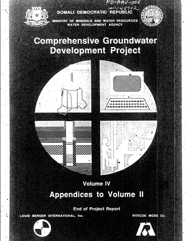 Comprehensive groundwater development project : volume IV, appendices to volume II, end of project report