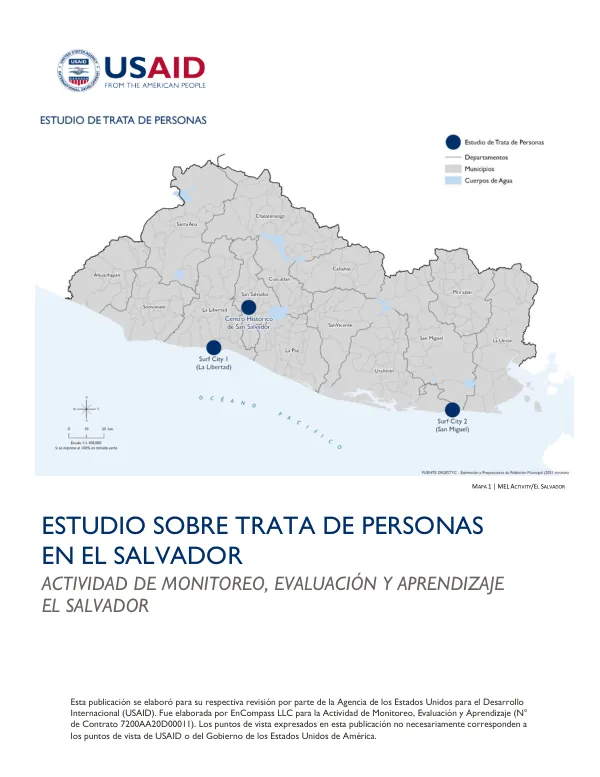 Estudio Sobre Trata de Personas en El Salvador