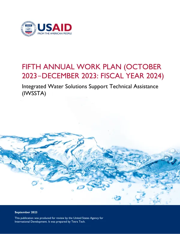 Fifth Annual Work Plan (October 2023 - December 2023: Fiscal Year 2024)