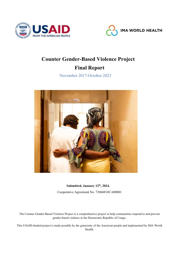 Counter Gender-Based Violence Project Final Report FY17-FY23
