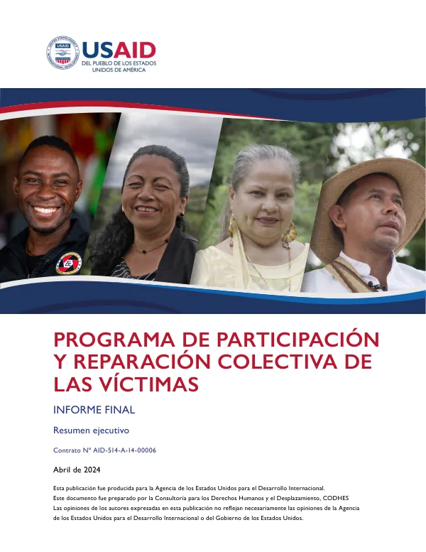 Final Report: Victims Participation and Collective Reparation Program