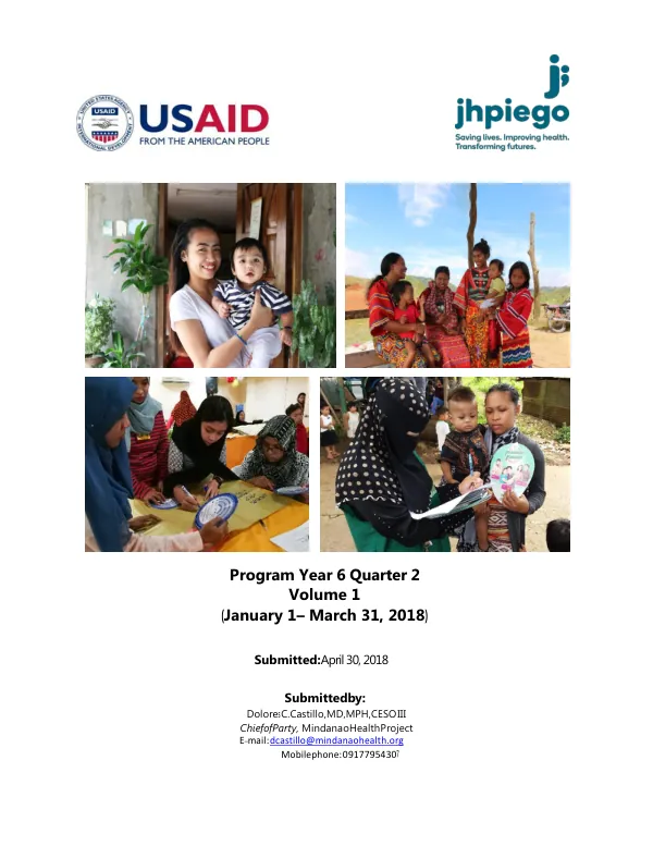 MindanaoHealth Project: Final Report (2013-2018)