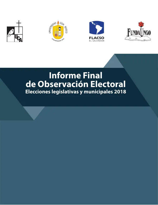 Informe Final de la Observación Electoral 2018