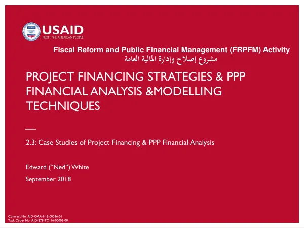 Fiscal Reform and Public Financial Management (FRPFM) Activity