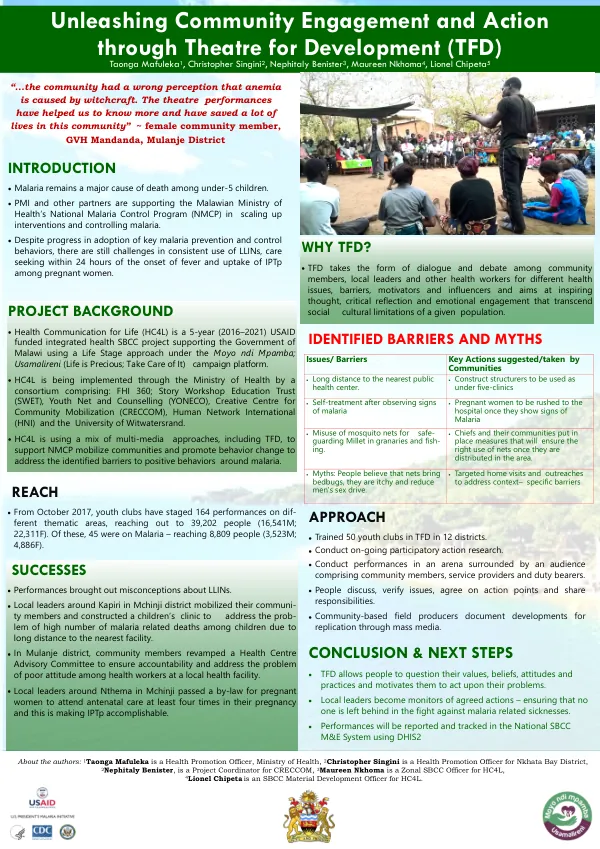 Unleashing Community Engagement and Action through Theatre for Development (TFD)