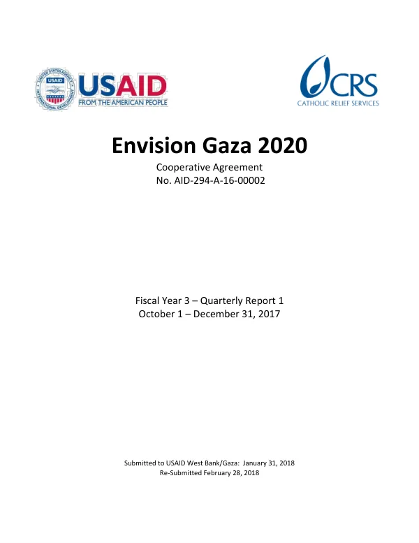 Fiscal Year 3 – Quarterly Report 1: October 1 – December 31, 2017