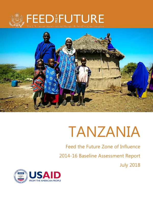 Tanzania - Feed the Future Zone of Influence 2014-16 Baseline Assessment Report