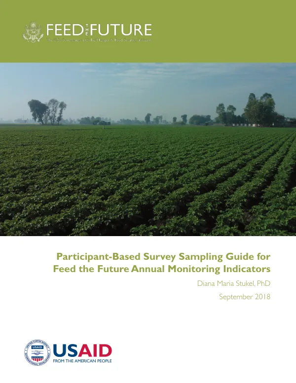 Participant-Based Survey Sampling Guide for Feed the Future Annual Monitoring Indicators