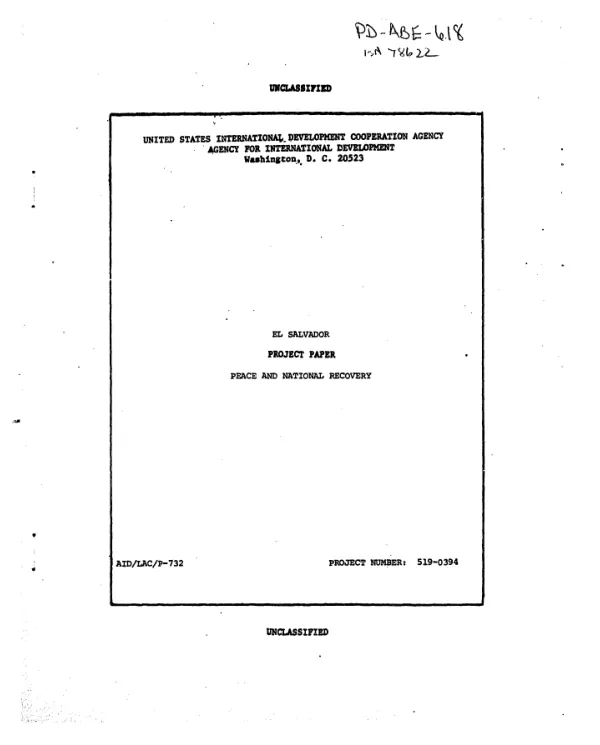 Peace and national recovery
