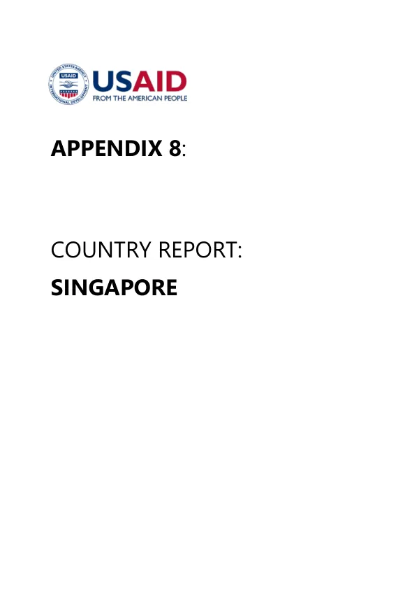 Country Report: Singapore