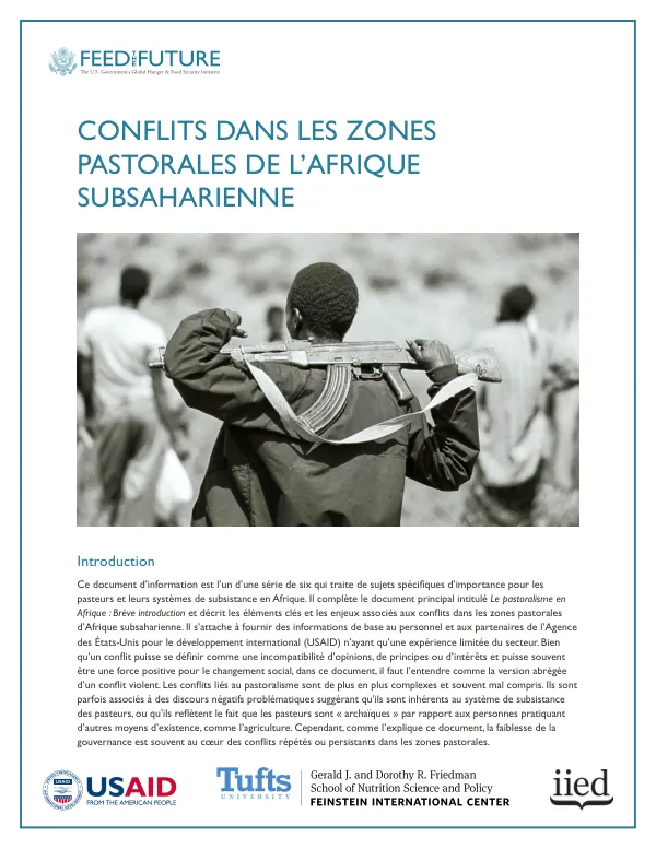 Conflits dans les zones pastorales de l'Afrique subsaharienne