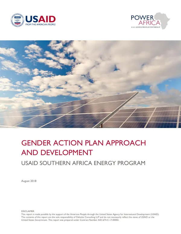 Gender Action Plan Approach and Development