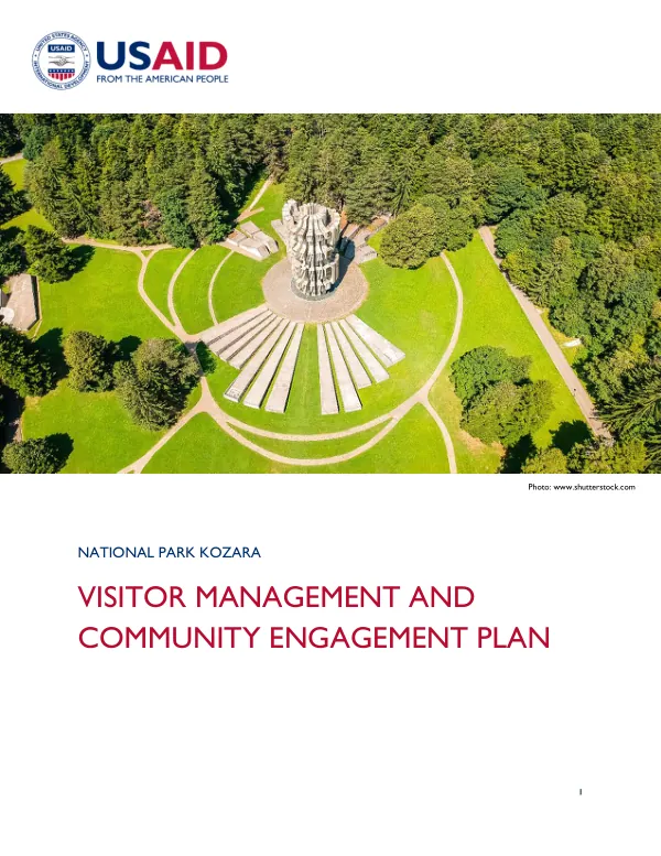 Visitor Management and Community Engagement Plan for National Park Kozara