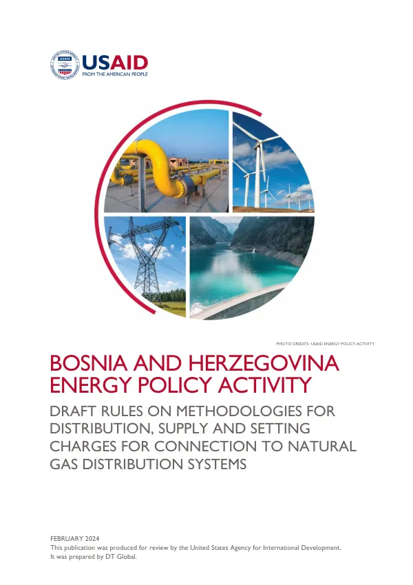 Draft Rules on Methodologies for Distribution, Supply and Setting Charges for Connection to Natural Gas Distribution Systems