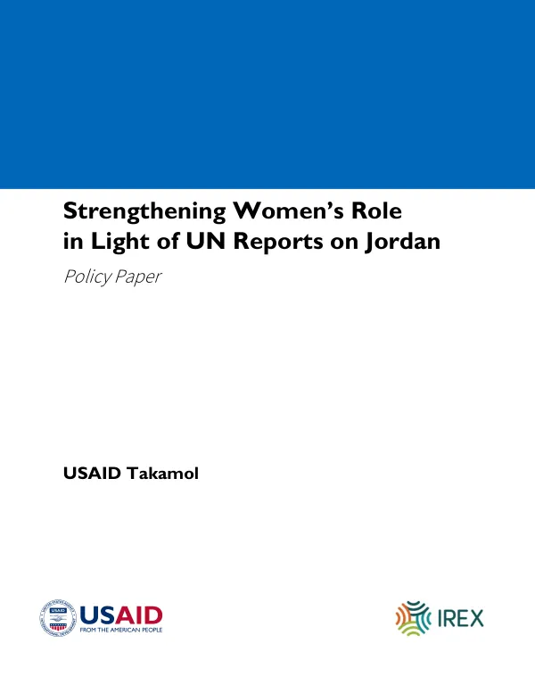 Strengthening Women’s Role in Light of UN Reports on Jordan