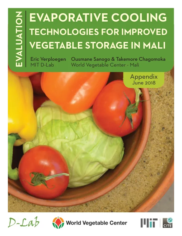 Evaporative Cooling Technologies for Improved Vegetable Storage in Mali