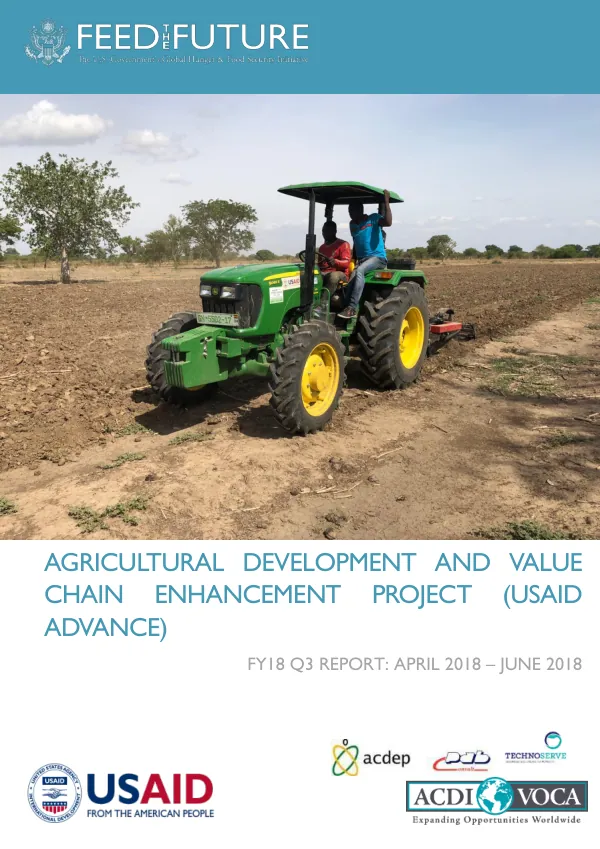 USAID ADVANCE FY18 Q3 Report