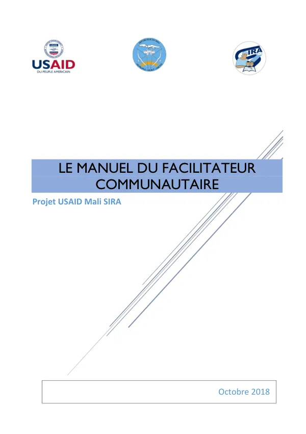 Le manuel du Facilitateur communautaire