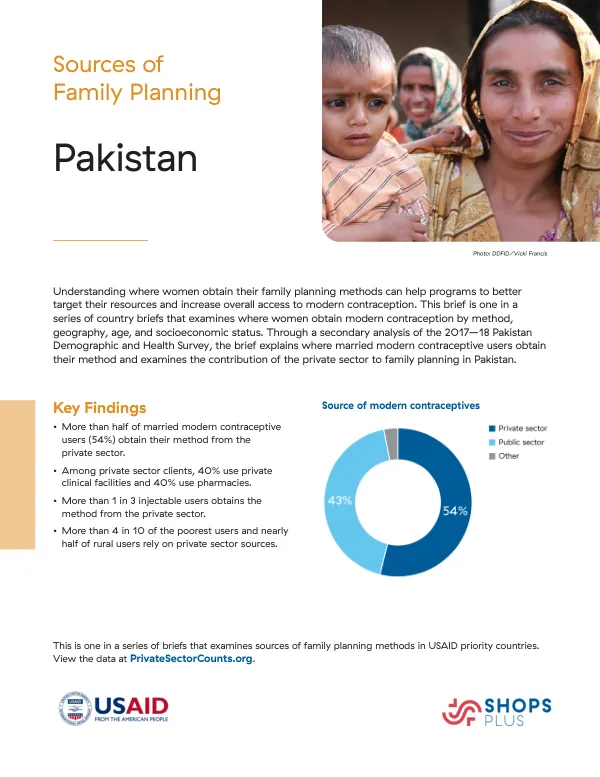 Sources of Family Planning: Pakistan