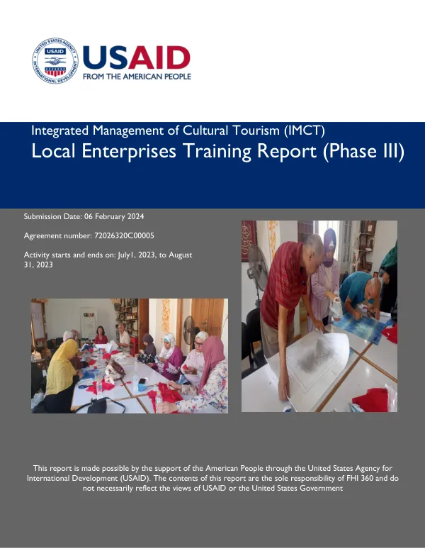 Local Enterprises Training Report (Phase III)
