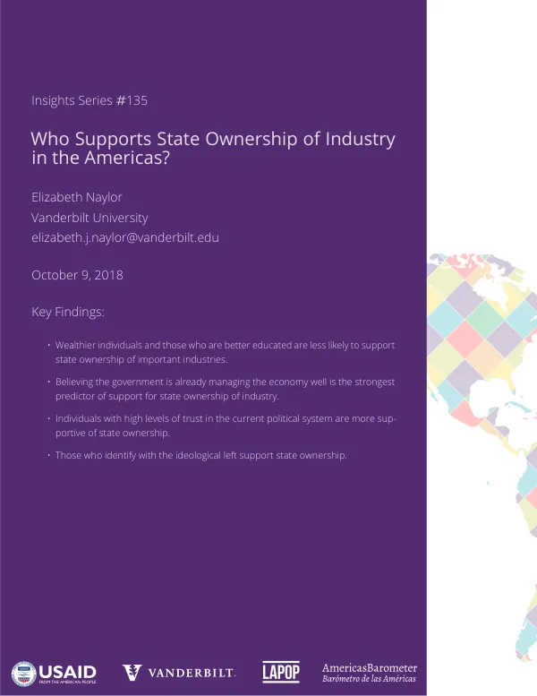Support of State Ownership of Industry in the Americas