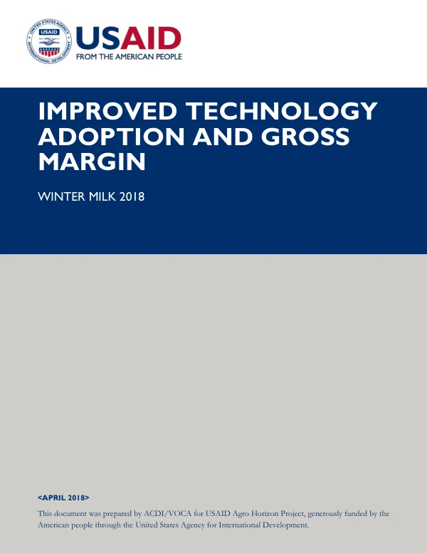 Gross Margin-Winter Milk 2018
