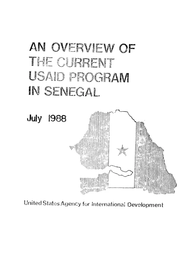 Overview of the current USAID program in Senegal