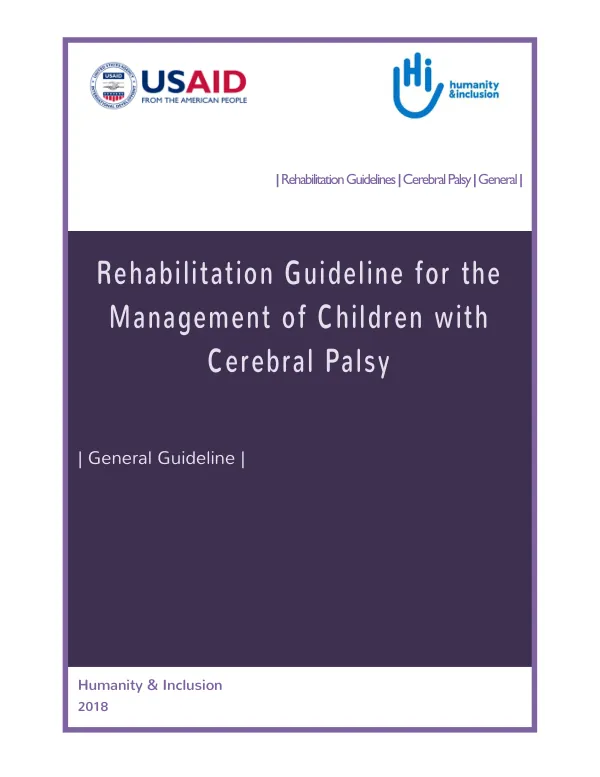 Rehabilitation Guideline for the Management of Children with Cerebral Palsy