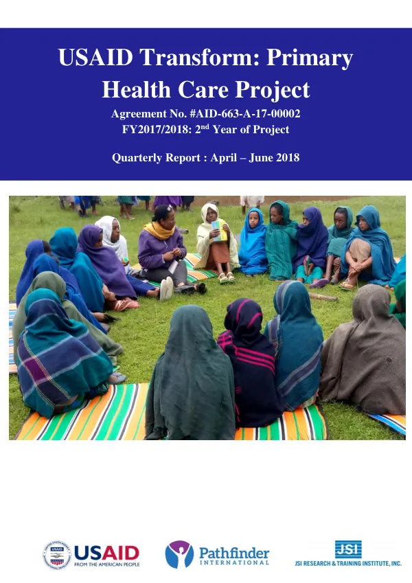 USAID Transform: Primary Health Care, Y2 Q3 Report