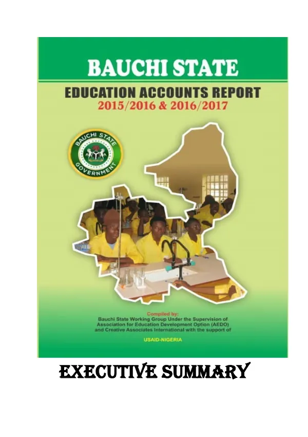 Bauchi State Education Accounts – Public Sector Subaccount -2015/16 & 2016/17