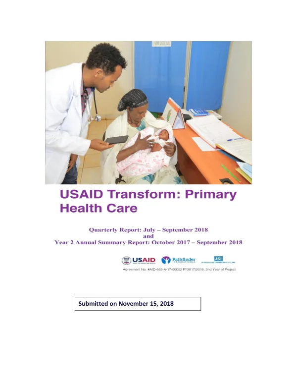 Annual Report: Transform: Primary Health Care
