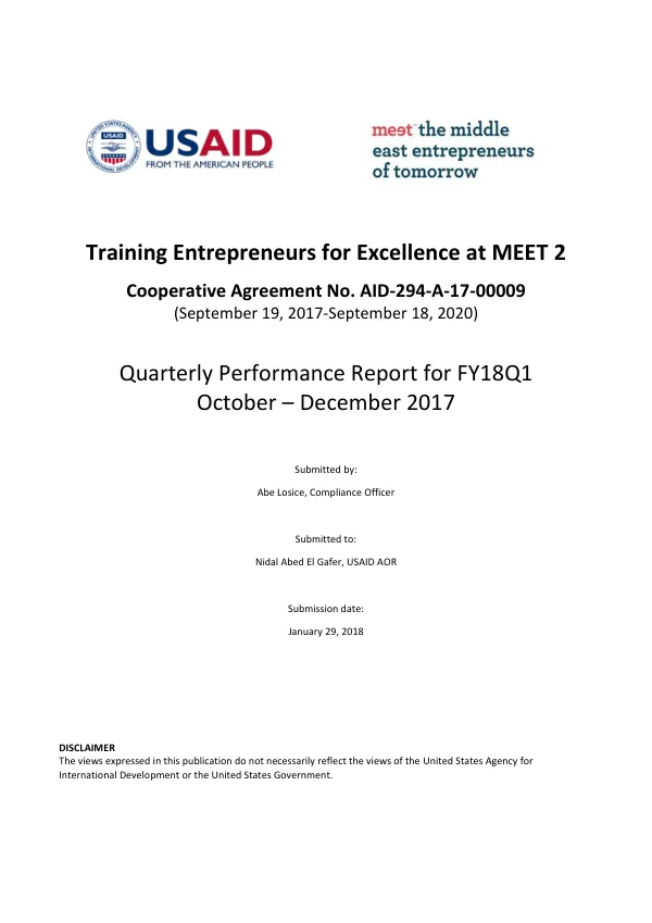 Training Entrepreneurs for Excellence at MEET 2