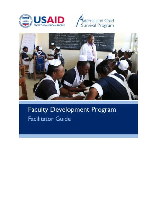 Faculty Development Program Facilitator Guide