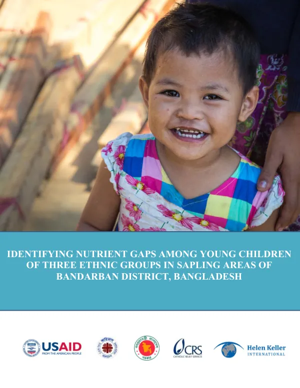 Sustainable Agriculture and Production Linked to Improved Nutrition Status, Resilience, and Gender Equity (SAPLING) Infant Food Consumption Survey Report
