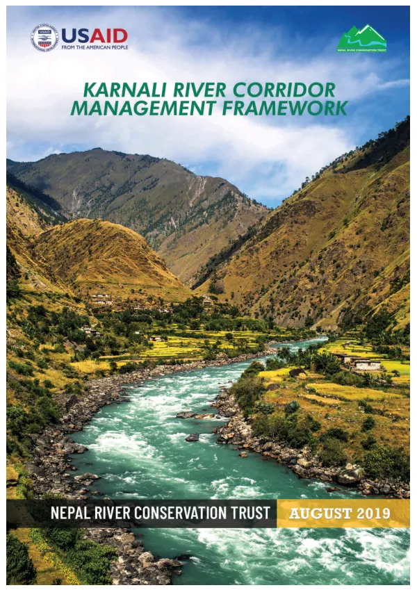 Nepal River Corridor Management Framework